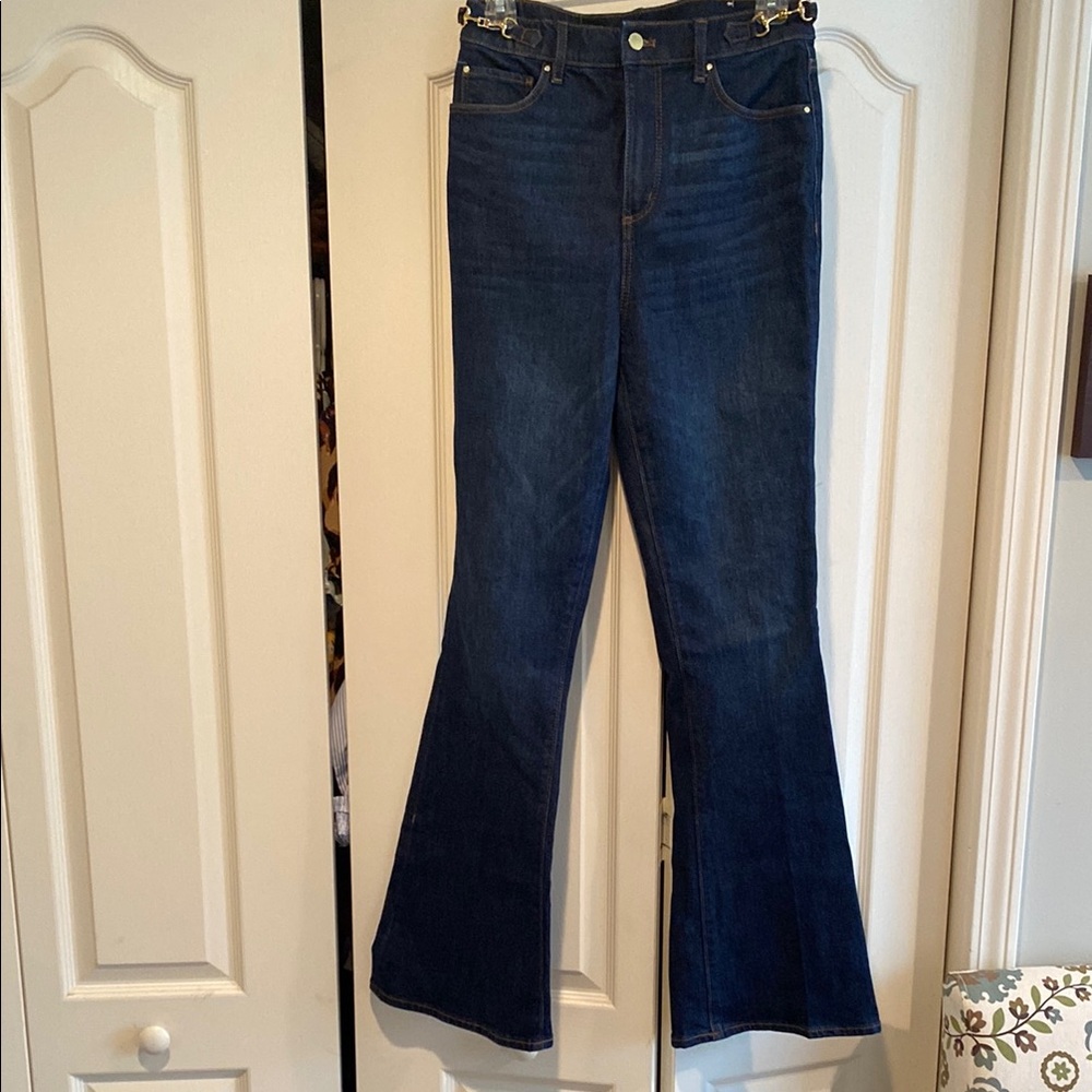 Women's Dark Blue Flared Jeans